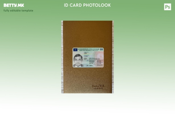 модерен стил Литванија лична карта присутна photolook предниот шаблон